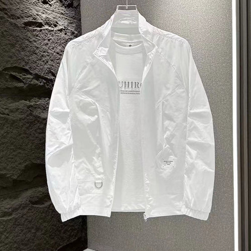 Summer Lightweight and Breathable Casual Sun Protection Clothing for Men and Women, Trendy and Simple Loose Fit Collared Outerwear, Unisex Tops